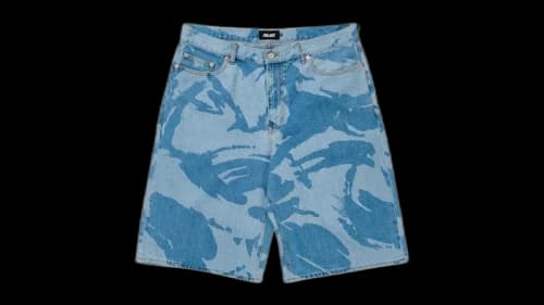 Palace Baggy Jean Short Light Stone DPM Wash
