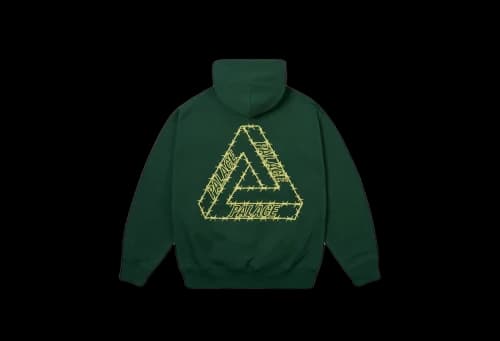 Palace Barbed Tri-Ferg Hood 'Racey Green' (SS25)