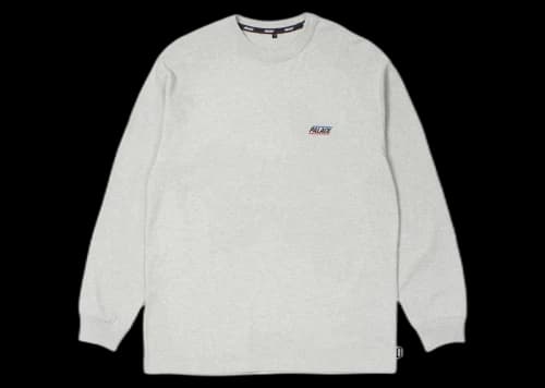Palace Basically A Longsleeve Grey Marl (SS24)