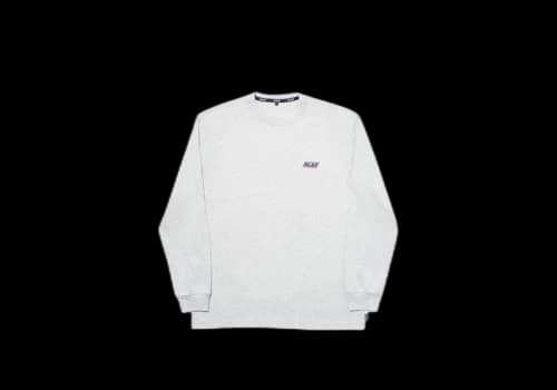 Palace Basically A Longsleeve Light Grey Marl