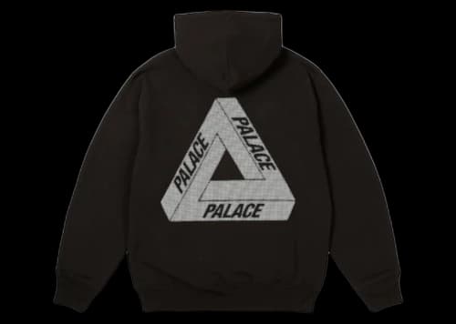 Palace Bit Grippy Tri-Ferg Hood Black