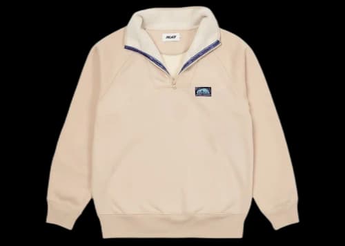 Palace Bonded Fleece 1/4 Zip Cream