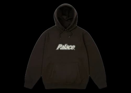 Palace Border Logo Hood Black