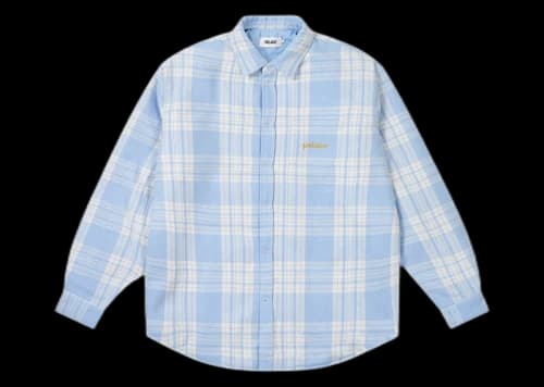 Palace Check Insulated Shirt Faint Blue