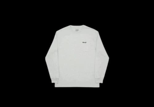 Palace Classic Pocket Longsleeve Grey Marl