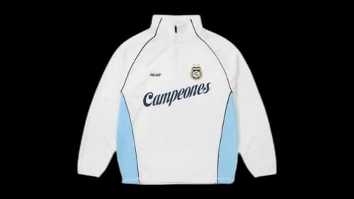Palace Copa 1/4 Zip Techy Fleece White