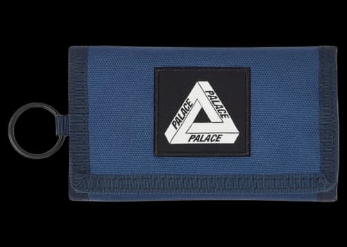 Palace Cordura Duck Canvas Tri-Fold Wallet Blue/Navy