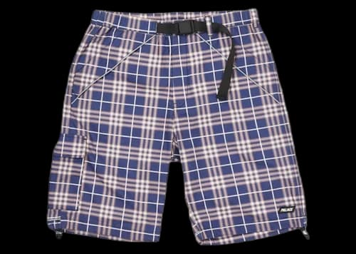 Palace Deflector Shorts Navy Check