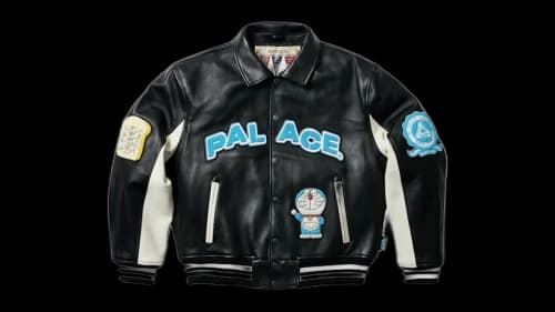 Palace Doraemon Avirex Jacket Black