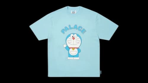 Palace Doraemon T-Shirt Skyline Blue