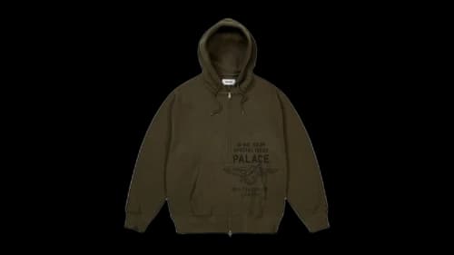 Palace Dove Stamp Hoodie Army Olive