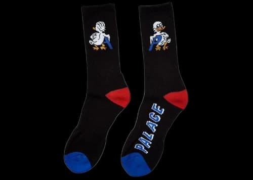 Palace Duck Out Sock Black