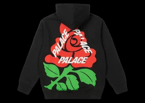 Palace English Rose Hood Black