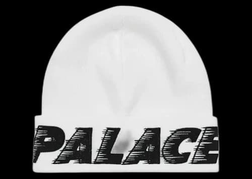 Palace Fast Beanie White