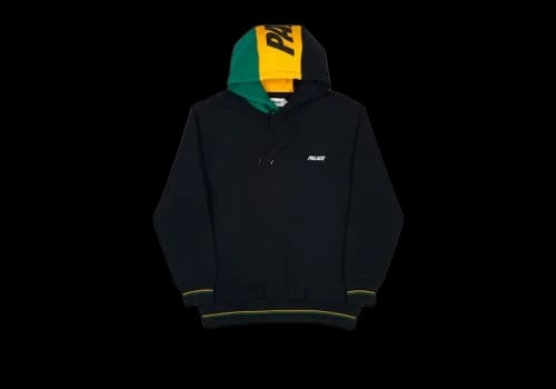 Palace Flagin Hood Black/Green/Yellow