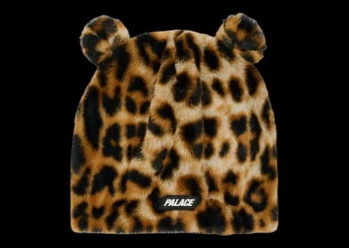 Palace Furry Ears Nein Cuff Beanie Leopard