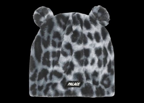 Palace Furry Ears Nein Cuff Beanie Snow Leopard