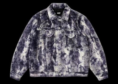 Palace Furry Trucker Jacket Grey