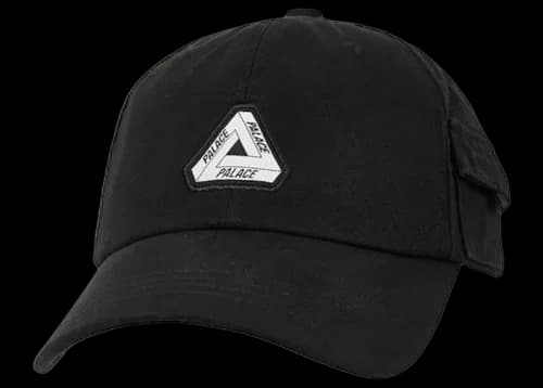 Palace Garment Dyed Tri-Ferg Patch 6-Panel Black