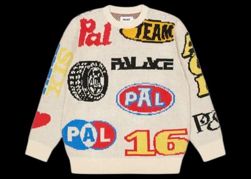 Palace Gassed Knit Ecru