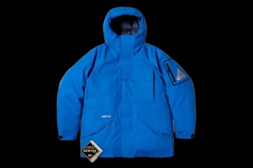 Palace Gore-Tex Cargo Down Parka Blue