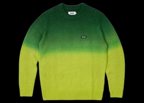 Palace Gradient Dye Rib Knit Green