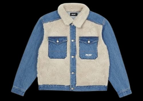 Palace Grizzly Denim Jacket Stone Wash