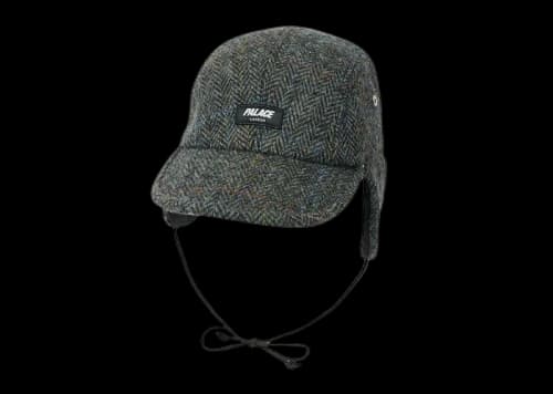 Palace Harris Tweed Earflap 4-Panel Grey