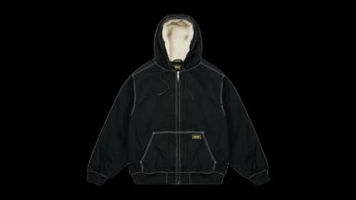 Palace Hooded Sherp Jacket Black Stone Wash
