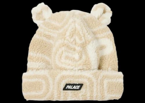 Palace Joyrex Fleece Ears Beanie Stone