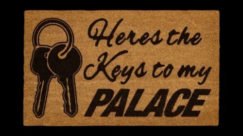 Palace Key To My Door Mat Brown