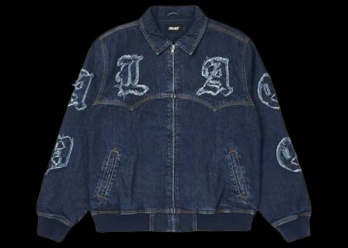 Palace Lique Denim Jacket Mid Stone Wash