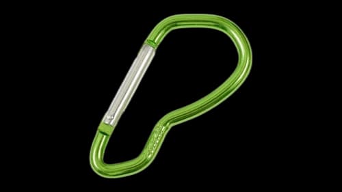 Palace Logo Carabiner Lime Green