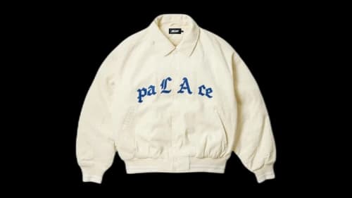 Palace Love Varsity Jacket Soft White