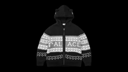 Palace Loves Me Hooded Knit Black