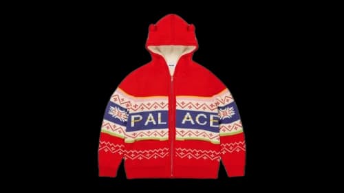 Palace Loves Me Hooded Knit Red