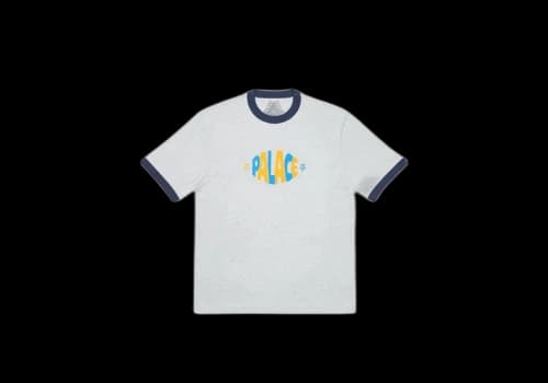 Palace Lozenge T-Shirt Grey Marl