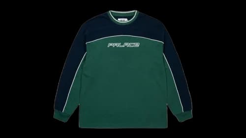 Palace Mesh Panel Longsleeve Racey Green