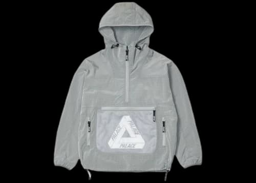 Palace Mesh Pocket Shell Jacket Grey
