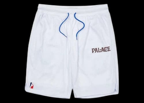 Palace Mesh Practice Shorts White