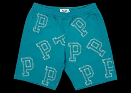 Palace Multi P Sweat Shorts Teal