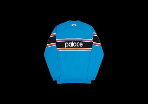 Palace Multi Stripe Knit Blue