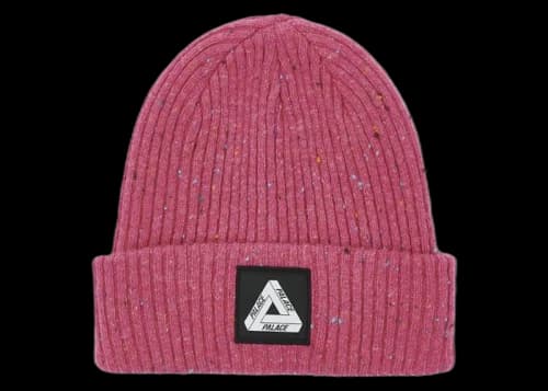 Palace Nepped Tri-Ferg Patch Beanie Cherry