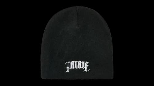 Palace Olde English Furry Nein Cuff Beanie Black