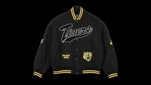 Palace Osaka Exclusive Hanshin Tigers Varsity Jacket Black