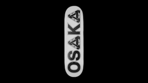 Palace Osaka Exclusive Skateboard Skateboard Deck White/Black