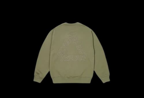Palace Outline P-3 Crew Olive (SS24)