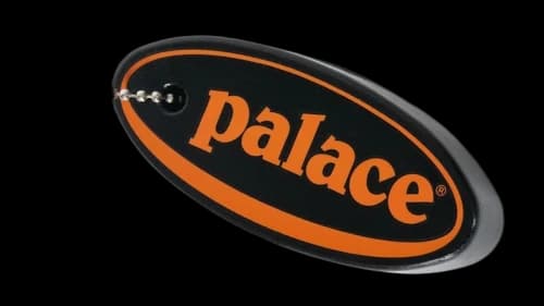 Palace Oval Float Keyring Black