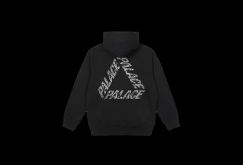 Palace P-3 Snake Applique Hood Black (SS23)