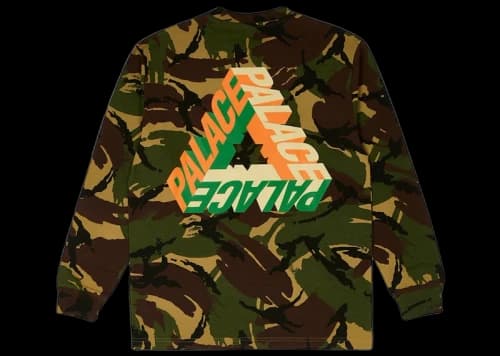 Palace P-3D Longsleeve (FW23) Woodland Camo